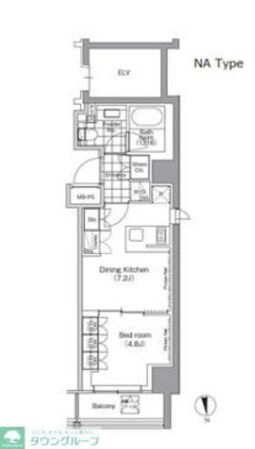 パークハビオ門前仲町の物件間取画像